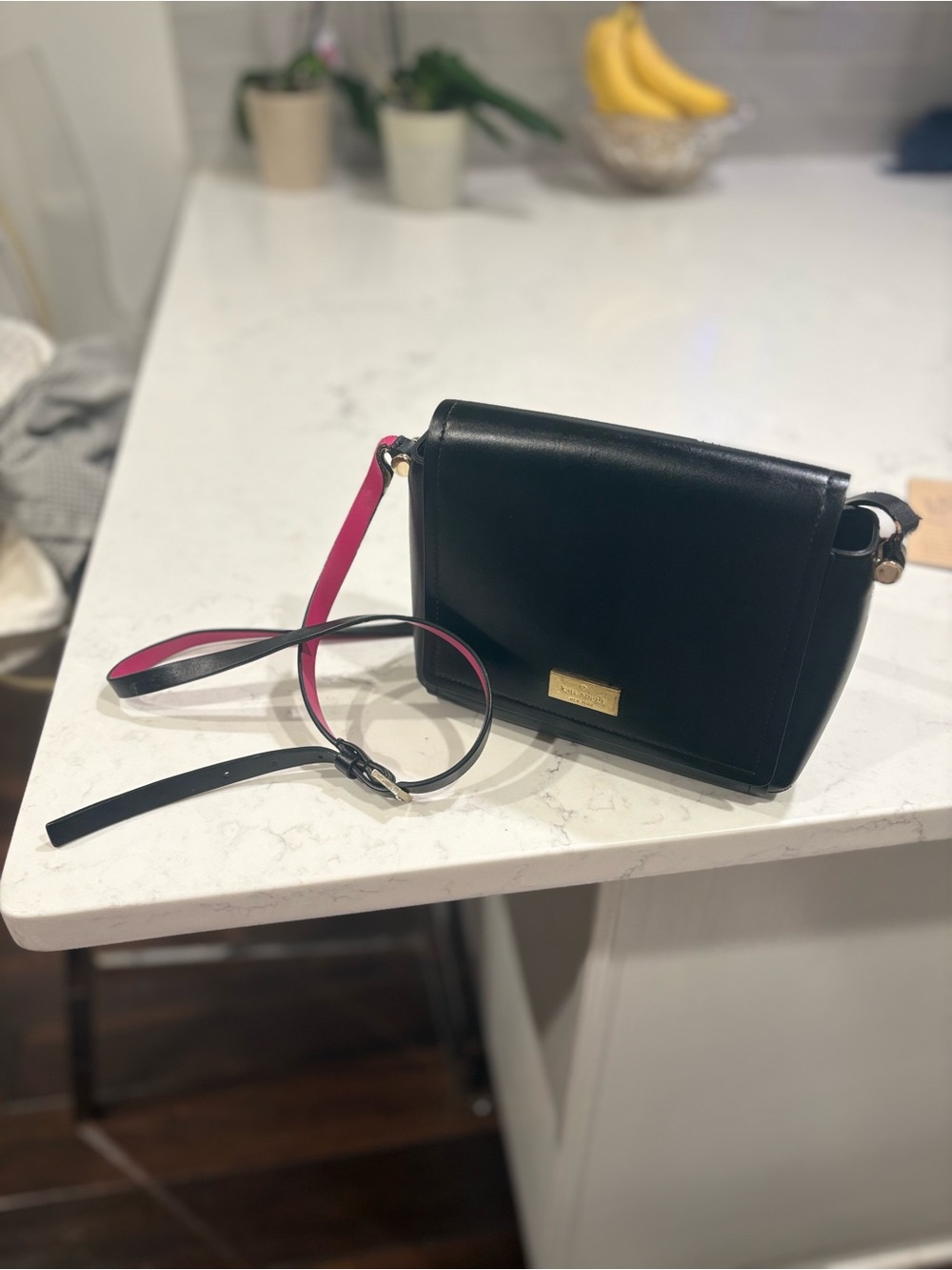 Kate Spade Avva Arbour Hill Black Leather Crossbody Bag Small